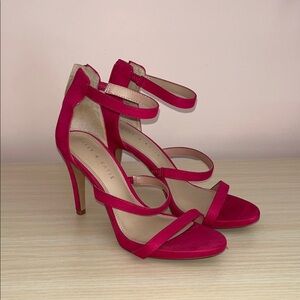 Kelly & Katie Hot Pink Strappy Stiletto Sandals